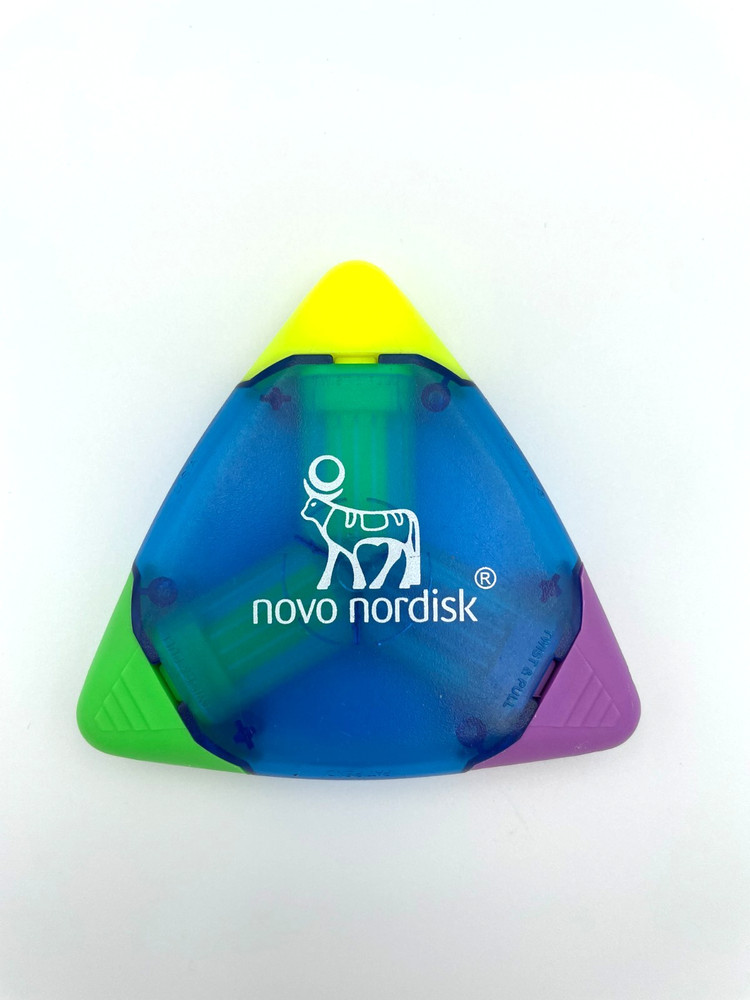 VTG VERY RARE Novo Nordisk Triangle Highlighter Set Drug Rep Promo Item