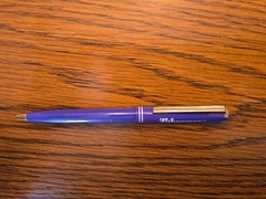 Vintage Zithro Slim Metal Purple Pen Pharmaceutical Medical Rep Promo Writes