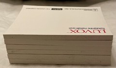 VTG 1990’s LOT of 6 LUVOX Post-it Notes Pads Medical Pharma Drug Logo New NOS