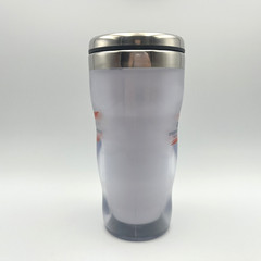 Caduet Curvy Double Wall Tumbler Travel Coffee Mug Cup Pharma Ad Marketing Promo