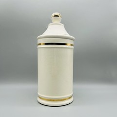 Vintage Cassia Fistula Lidded Ceramic Apothecary Jar Jeanne Robinette California