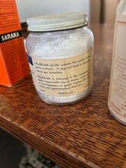 5 vintage stomach and laxative 1950’s including Bromosetzer cobalt bottle, exlax