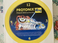 Protonix Wall Clock Pharmaceutical Collectible Drug Rep Janssen Ortho Mcneil