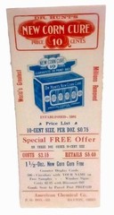 Dr Hunt’s New Corn Cure American Chemical Co Vtg Medical Advertisement Dayton Oh