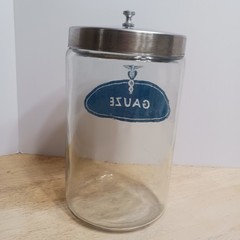 VTG PROFEX ’40s-’50s Glass Apothecary Dental Jar Containers Medical USA Set Of 3