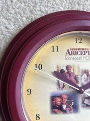 Vintage 2000’s Aricept Pharmaceutical Advertising Wall Clock Pfizer. Drug Rep