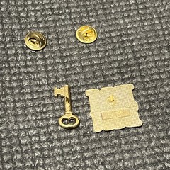 RN BSN Nurse Lapel Pin lot of 2 Gold tone Key P64