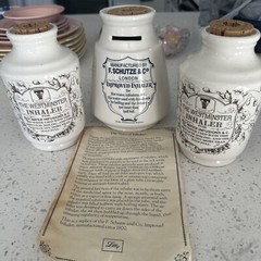 3 Eli Lilly Replica 6″ Westminster Inhaler Pharmaceutical Marking Advertising