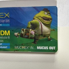 Mucinex Mr. Mucus Promotional Plastic Clipboard Advertising Pharmacy Display