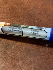 Vintage Roche Pharmaceutical Art Of Influenza Management Pen-works