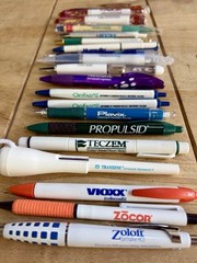 Lot Of 20 Vintage Pharmaceutical Drug Rep Pens