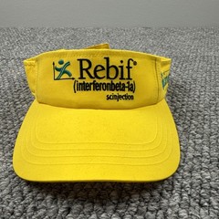 Vintage Drug Rep Rebif MS Yellow Visor Pharmaceutical Advertisement