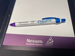 9 (Nine) Nexium Pharmaceutical New Drug Rep Pens, Notepad, and Mini Binders