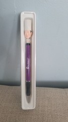 Rare Ultracet Drug Rep Pharmaceutical Purple Metal Twist Pen Chef Head Topper