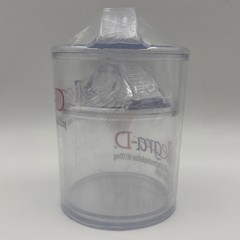 DRUG REP RARE ALLEGRA-D CLEAR PLASTIC/ACRYLIC CANISTER Set of 5 Pharmaceutical