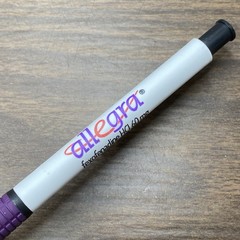 Pharmaceutical Advertising ALLEGRA Drug Rep Paper Mate Click Pen w/ Grip Writes