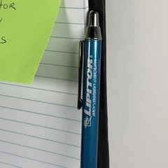 Drug Rep Pharmaceutical Promo Advertising Lipitor Black Notebook With Pen 6×8.25