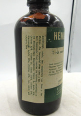BW – 1950’s Tilden & Yates Hemo Vitonin Worcester Mass Amber Medicine bottle