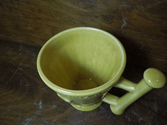 Vintage Ceramic Mortar Schering Coricidin Galen 131-201 AD Secundum Artem