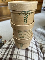 Lot of 3 Vintage Cardboard Apothecary / Medical Sample Boxes with Original Lids