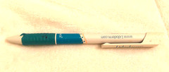 Lot of 2 Vtg Drug Rep Pharmaceutical Pens Promo Merch Lidoderm/Abbott Pain Care