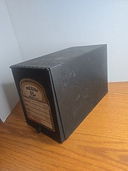 Vintage Black Metal Drugpak Rx Prescription Record File Pharmacy Box, Apothecary