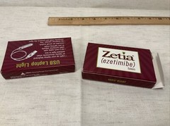 Zetia USB Light Pharmaceutical Drug Medical Advertising Vintage ezetimibe Merck