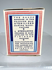 Vintage Sealed Box Bay’s Gauze Bandage , Parke Davis Co. Bridgeport Connecticut