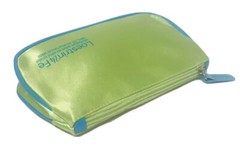 Pharmaceutical Collectible Loestrin 24 Fe Drug Rep Satin Lime Pouch with Zipper