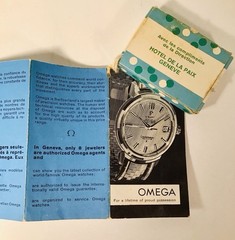 Vintage Omega Watch Promotional Soap W/Pamphlet Geneva Swiss Switzerland