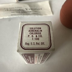 Antique Adrenalin Vaporizer Set Glaseptic Parke Davis & Co Detroit MI Complete