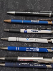 Lot of 14 Drug Rep Medical Industry Pens, Good Condition