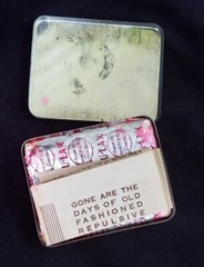 New Old Stock Medicine Tin Tru-Lax Chocolate Mint Laxative Trulax Co Newark NJ