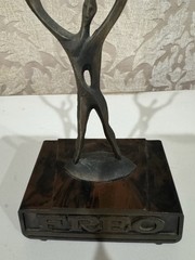 Vintage FREO Abstract Bakelite/ Bronze Pharmacy Sculpture by Schultz