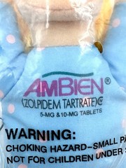 RARE Vintage AMBIEN Sleepy Girl Plush Beanbag Doll – Pharmaceutical Promo! NEW!