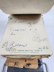 Prescription Atlas Rx Pad Paper Apothecary Druggist Pharmacy Medicine 1949