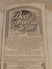 Henry Smith Registered Pharmacist medicine bottle label Wine & Iron Bethlehem PA