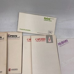 Vintage Pharmaceutical Drug Rep LOT Pens Note Pads Capoten Monistat Nubain Zanta