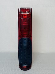 Ultram ER Drug Rep Promo Stapler – Red Translucent Stand-Up Ergonomic Squeeze