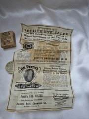 Vintage Dr. Pettit’s American Eye Salve w/ Original Box & Inserts 1946