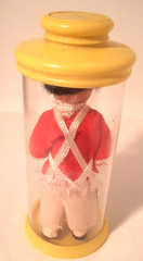Vintage Warner Lambert Pharmaceutical British Guard Soldier Doll Tube Drug Rep
