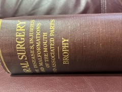 RARE Oral Surgery 1915 Illustrated Medical Dentistry Disease Truman W Brophy
