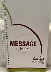 MERCK ZETIA Medi-Message Book DRUG REP LOGO Pharmaceutical Advertising NEW