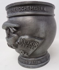 Vintage Pewter Mortar & Pestle Display Only By Schering Corp. 1988