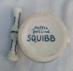 Squibb Rx Mini Mortar Delft Holland Squibb Pharmaceutical