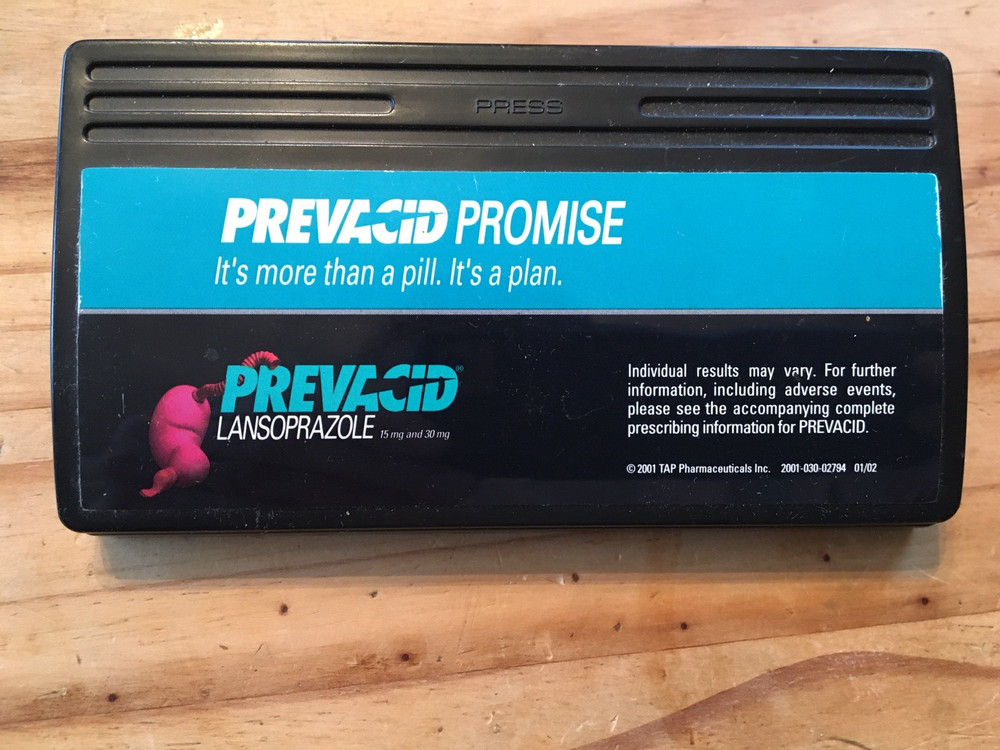 PREVACID FOOD CLIP NOTE HOLDER MAGNET PHARMACEUTICAL REP PROMO AVERTISING SWAG