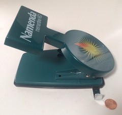 Namenda Pharma Drug Rep Green Two Hole Punch Office Desk Vintage – NICE RARE