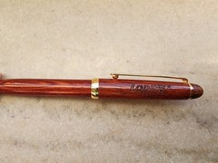 LODINE ETODOLAC Wood Engraved Pharmaceutical Drug Rep Pen NOT WORKING READ