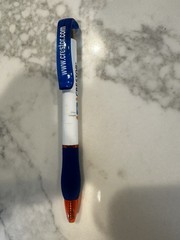 Crestor Pharmaceutical Promotional Ballpoint Pen Blue/White/Orange