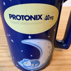 Protonix 40mg / IV Pharmaceutical Drug Rep Large Coffee Mug Blue
